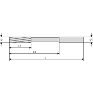 Hochleistungsreibahle HSS HNC ecoSpeed 16mm H7 mit IK axial (GL)